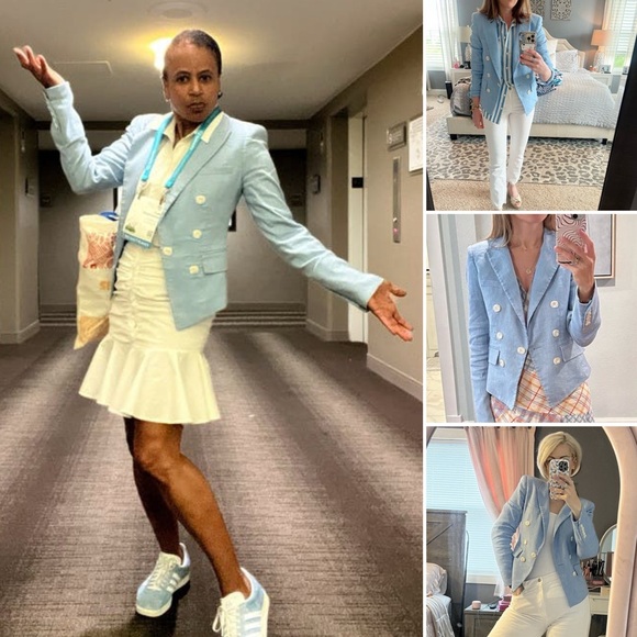 Veronica Beard Light Blue Blazer - Picture 4 of 16